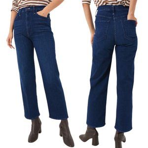 Mother The Rambler Zip Ankle Jeans in Animal Instinct Dark Rinse Denim Size 25